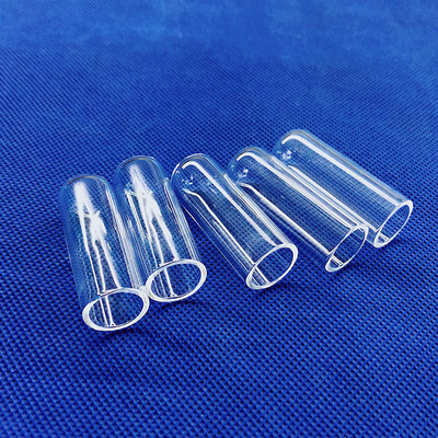 Phòng chống ăn mòn nhiệt độ cao nhà máy phòng thí nghiệm tùy chỉnh công nghiệp thạch anh tròn đáy ống thử phẳng