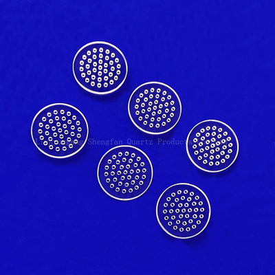 CNC Machining Of High Precision Fused Quartz Perforated Quartz Glass Sheets (Machining CNC của các tấm thủy tinh thạch anh đúc chính xác cao)