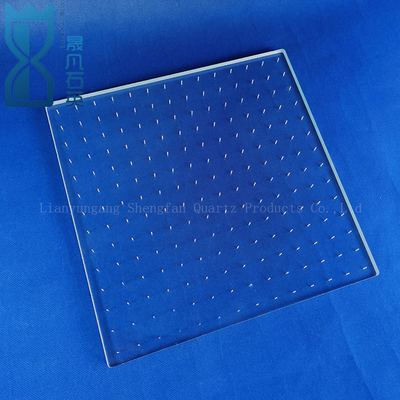 CNC Machining Of High Precision Fused Quartz Perforated Quartz Glass Sheets (Machining CNC của các tấm thủy tinh thạch anh đúc chính xác cao)