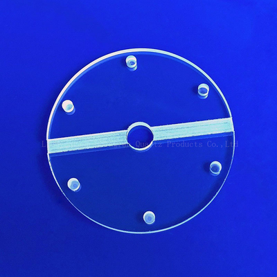CNC Machining Of High Precision Fused Quartz Perforated Quartz Glass Sheets (Machining CNC của các tấm thủy tinh thạch anh đúc chính xác cao)