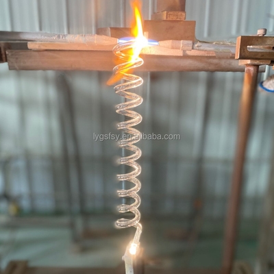 Nhà máy phòng thí nghiệm tùy chỉnh nhiệt độ cao và chống ăn mòn ống xoắn ốc thạch anh