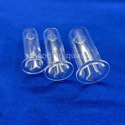 chuyên nghiệp tùy chỉnh axit và kiềm kháng ống nghiệm thạch anh độ tinh khiết cao trong suốt