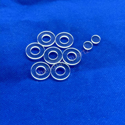 Đĩa kính thạch anh tinh tế siêu mỏng tùy chỉnh Nhiều kích thước tròn Đĩa quang với tấm thạch anh cắt khoan