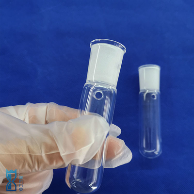 Đèn ống thủy tinh thạch anh rõ ràng chống nhiệt vít dây nén Cap Phòng thí nghiệm ánh sáng quang học