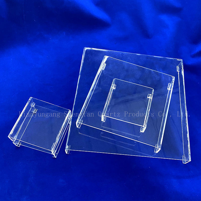 Đồ thủy tinh trong suốt hình vuông Petri Laboratory Glassware with sio2 Chemical Composition