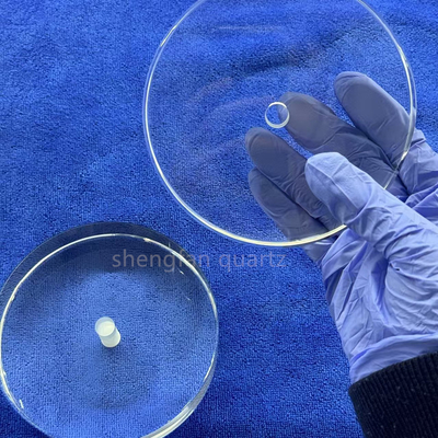 Tùy chỉnh tấm thủy tinh silic mỏng trong suốt UV Quartz Glass Plate cho đèn LED UVC