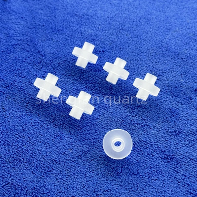 Các bộ phận thạch anh lỗ không mờ nhiệt độ cao Độ dày 100mm