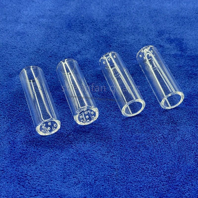 SiO2 độ tinh khiết cao 99,99% ống thủy tinh thạch anh với điểm nung 1180 °C và điểm căng 1100 °C cho sử dụng công nghiệp