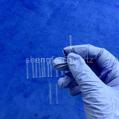 2.1mm Chiều kính thạch anh Glass Rod Frosted Transparent