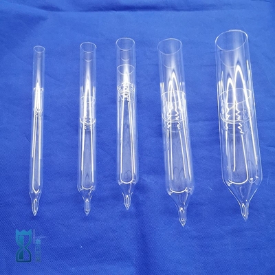 SiO2 Phòng thí nghiệm tinh khiết silic Quartz ống thử kết thúc niêm phong