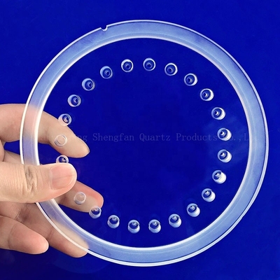 Custom Quartz Glass Step Sheet / Punch Sheet Nhiệt độ cao