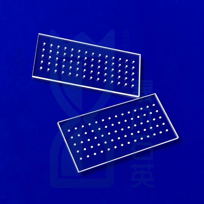 99.99% Quartz cao độ tinh khiết tấm Laser Grooving Liền Silicon Quartz Glass Window Quartz Glass Sheet