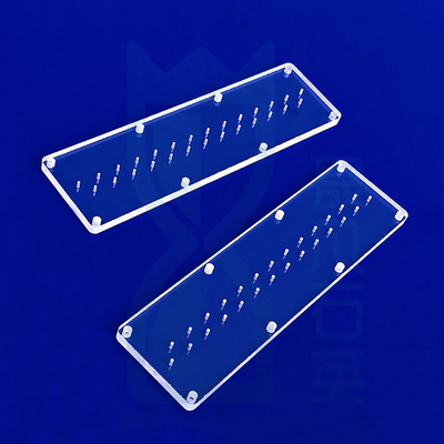 Đĩa hình tròn thủy tinh tùy chỉnh Laser đục đĩa thạch anh Quartz