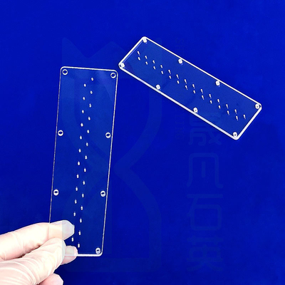 Đĩa hình tròn thủy tinh tùy chỉnh Laser đục đĩa thạch anh Quartz