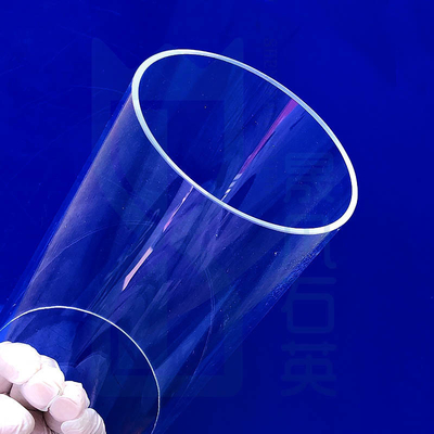 SiO2 Quartz Tube nóng chảy một đầu niêm phong đáy hoặc đáy tròn