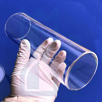 SiO2 Quartz Tube nóng chảy một đầu niêm phong đáy hoặc đáy tròn