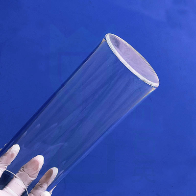 SiO2 Quartz Tube nóng chảy một đầu niêm phong đáy hoặc đáy tròn