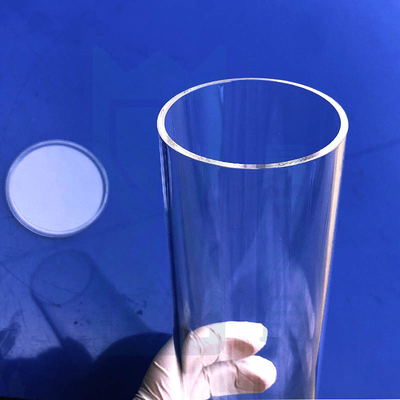 SiO2 Quartz Tube nóng chảy một đầu niêm phong đáy hoặc đáy tròn
