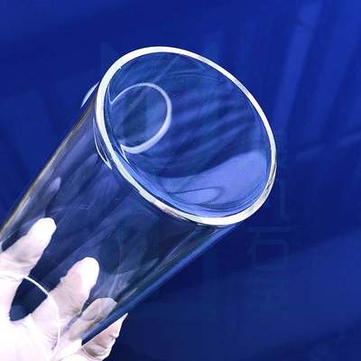 SiO2 Quartz Tube nóng chảy một đầu niêm phong đáy hoặc đáy tròn