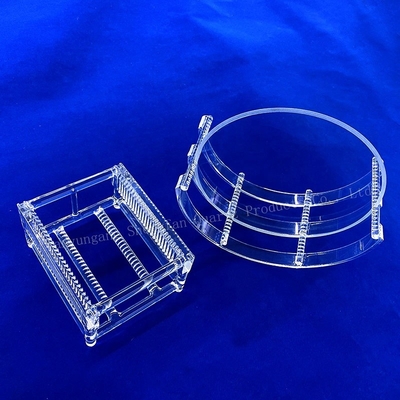 Ứng dụng cao nhiệt độ lò sưởi nóng chảy Slotted thanh thạch anh hàn thạch anh thuyền xả Silicon Wafers