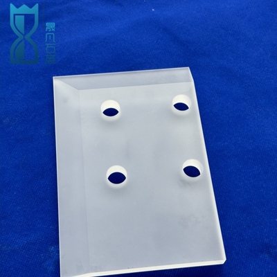Đĩa hình tròn thủy tinh tùy chỉnh Laser đục đĩa thạch anh Quartz