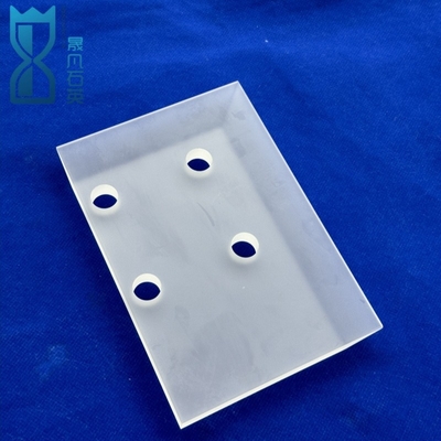Đĩa hình tròn thủy tinh tùy chỉnh Laser đục đĩa thạch anh Quartz