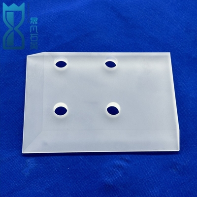 Đĩa hình tròn thủy tinh tùy chỉnh Laser đục đĩa thạch anh Quartz