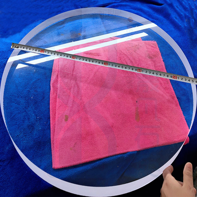Truyền ánh sáng cao Chiều kính lớn Quartz Glass Disc Transparent Quartz Glass Sheet Custom