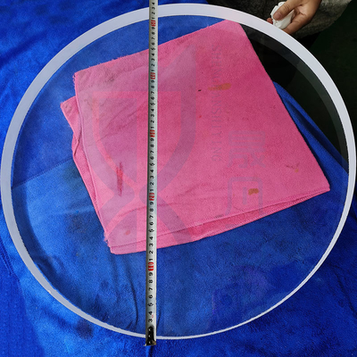 Truyền ánh sáng cao Chiều kính lớn Quartz Glass Disc Transparent Quartz Glass Sheet Custom