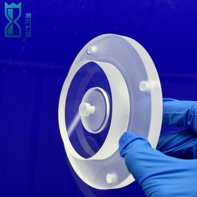 bán dẫn Frosted Transparent Quartz Flake Quartz Flanges Kháng ăn mòn