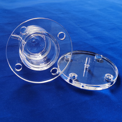 bán dẫn Frosted Transparent Quartz Flake Quartz Flanges Kháng ăn mòn