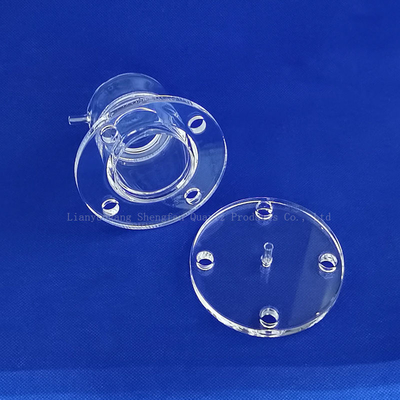bán dẫn Frosted Transparent Quartz Flake Quartz Flanges Kháng ăn mòn