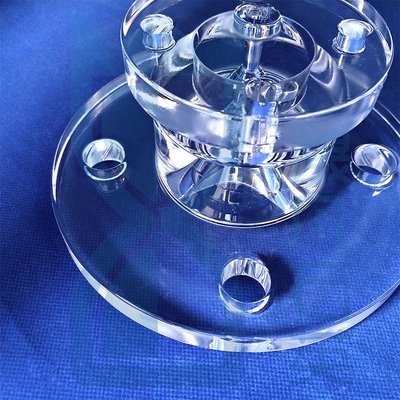 bán dẫn Frosted Transparent Quartz Flake Quartz Flanges Kháng ăn mòn