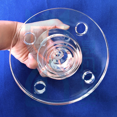 bán dẫn Frosted Transparent Quartz Flake Quartz Flanges Kháng ăn mòn