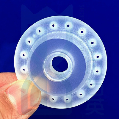 Chất bán dẫn chống ăn mòn nhiệt độ cao đặc biệt Quartz Frosted Flange Quartz Perforated Flange