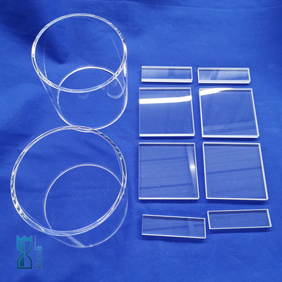 Kháng ăn mòn nhiệt độ cao cửa sổ quang Quartz tấm thâm nhập cực tím Quartz nóng chảy