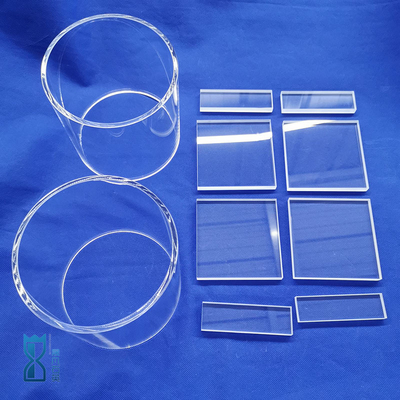 Kháng ăn mòn nhiệt độ cao cửa sổ quang Quartz tấm thâm nhập cực tím Quartz nóng chảy