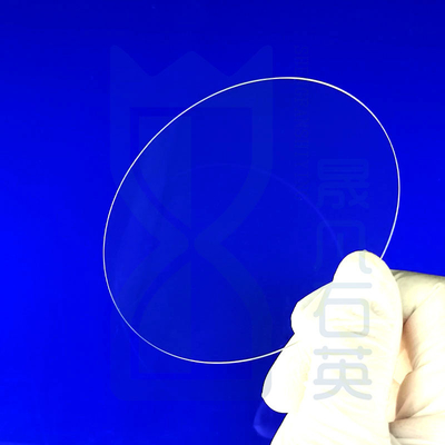 High Light Transmission Window Schist Quartz Glass Sheet 2 "4" 6 " Quartz Wafer Wafer 0.3mm Độ dày