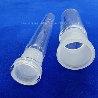 Quartz thiết bị kính thử nghiệm ống rõ ràng