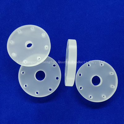Nhà máy tùy chỉnh chống nhiệt độ cao hình tròn khoan Quartz tấm Frosted tấm thủy tinh