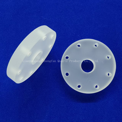 Nhà máy tùy chỉnh chống nhiệt độ cao hình tròn khoan Quartz tấm Frosted tấm thủy tinh