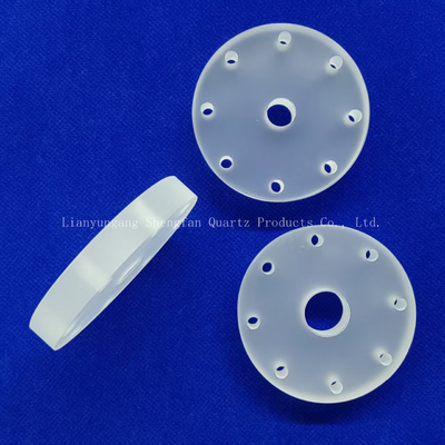Nhà máy tùy chỉnh chống nhiệt độ cao hình tròn khoan Quartz tấm Frosted tấm thủy tinh