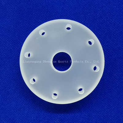 Nhà máy tùy chỉnh chống nhiệt độ cao hình tròn khoan Quartz tấm Frosted tấm thủy tinh