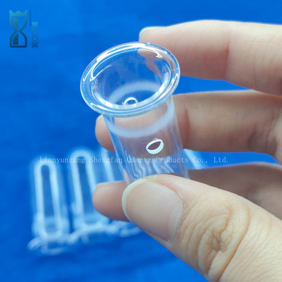 Kháng nhiệt Thảo nghiệm đồ thủy tinh tùy chỉnh Quartz thủy tinh trong suốt ống đâm ống Quartz ống thử