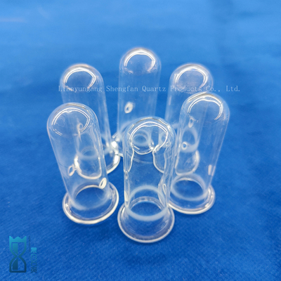 Kháng nhiệt Thảo nghiệm đồ thủy tinh tùy chỉnh Quartz thủy tinh trong suốt ống đâm ống Quartz ống thử