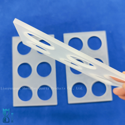 Tùy chỉnh cao độ chính xác Square Quartz Plate Frosted Glass Punch Sheet