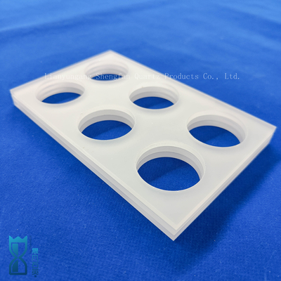 Tùy chỉnh cao độ chính xác Square Quartz Plate Frosted Glass Punch Sheet