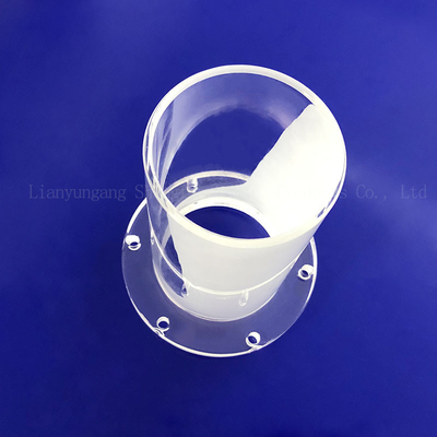 Nhà máy tùy chỉnh nhiệt độ cao niêm phong Quartz Flange ống kính quartz lỗ