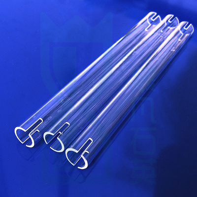 Nhà máy lò chống nhiệt độ cao Custom Fused Quartz Heating Tube Quartz Glass Tube