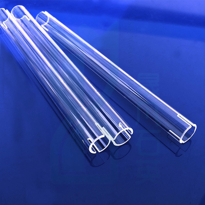 Nhà máy lò chống nhiệt độ cao Custom Fused Quartz Heating Tube Quartz Glass Tube